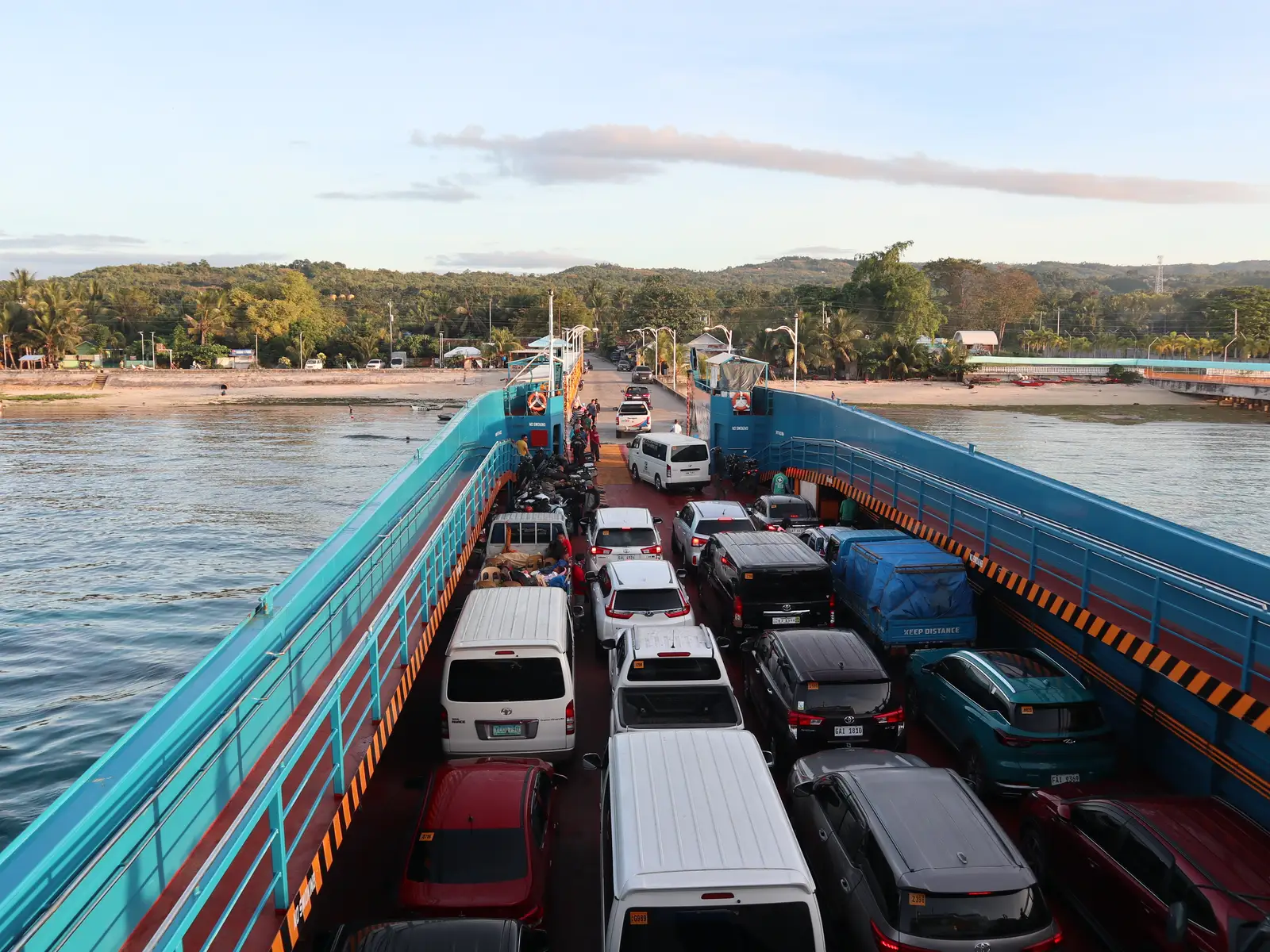 A Maayo Shipping RORO ferry arriving at Liloan port in Santander, Cebu