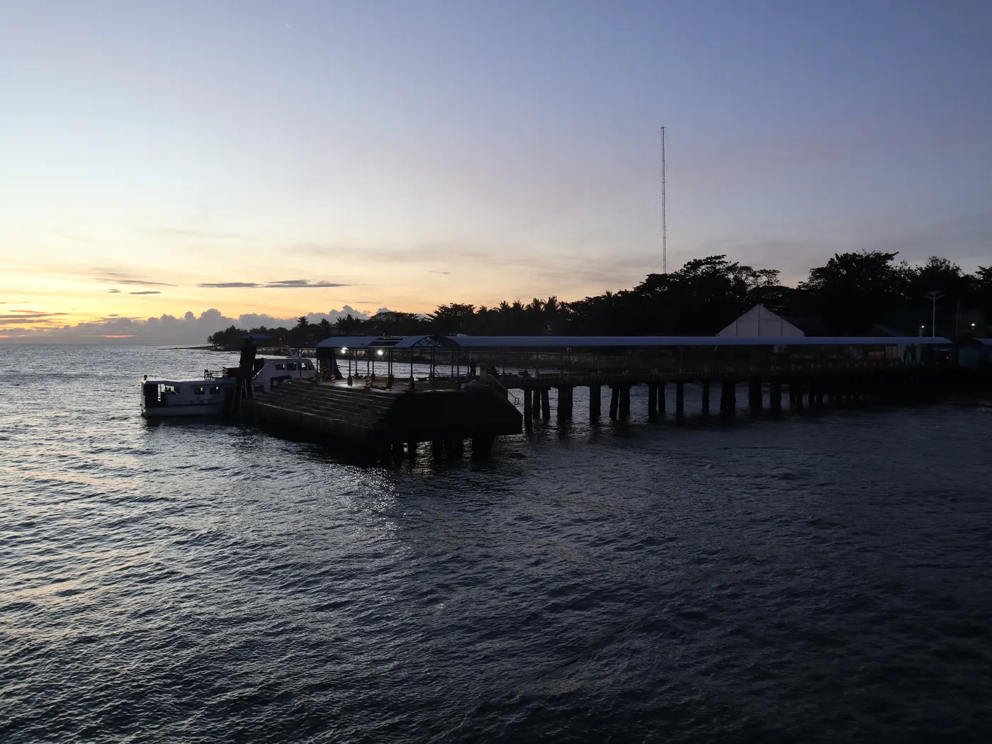 The pier at Sibulan port, Negros Oriental, where the ferries from Liloan arrive
